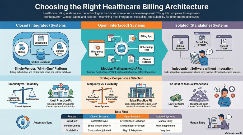 different types of billing systems in healthcare